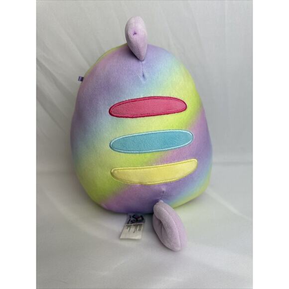 Squishmallows 8” Honeydew the Chameleon Plush Pastel Rainbow Kellytoy 2021 - Picture 3 of 7